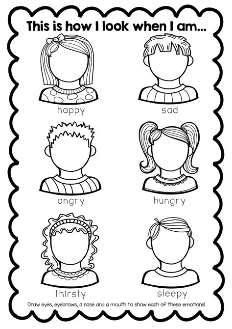Free Printable Feelings Worksheets For Kids Learning How To Read
