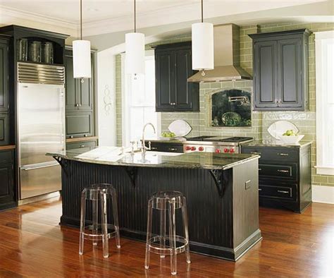 Decorating with sage green is a thing for 2018 according to pinterest by cynthia bowman on april 17 sage green kitchen features sage green cabinets paired with white quartz countertops and a white subway tiled backsplash. Green Kitchen Design Ideas | Better Homes & Gardens