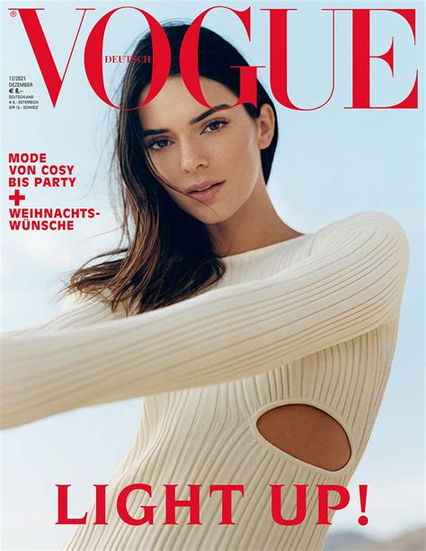 kendall jenner covers vogue germany december 2021 by dan martensen fashionotography