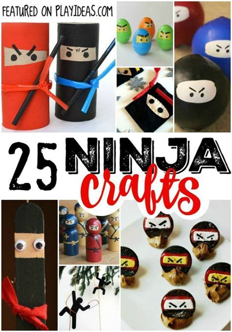 25 Stealthy Ninja Crafts For Kids Ninja Crafts Crafts For Boys