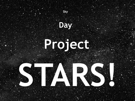 Lesson Plan Stars Grades 3 5 Sky Day Project