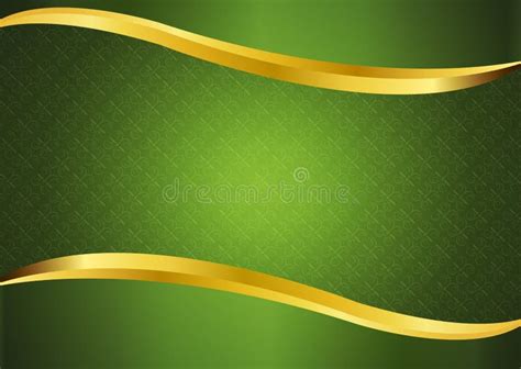Gold And Green Background