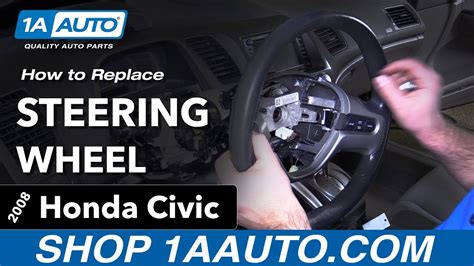 How To Replace Steering Wheel 2006 11 Honda Civic 1a Auto