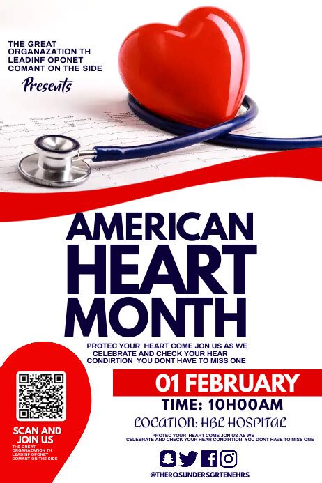 American Heart Month Template Postermywall