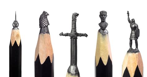Amazing Artist Carves Game Of Thrones Themed Sculptures Onto The Tips