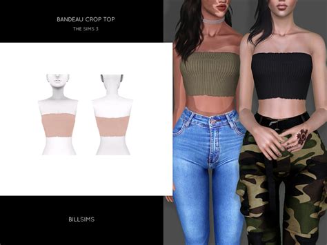 The Sims Resource Bandeau Crop Top