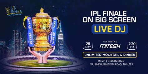 Ipl Finale On Big Screen Lil Heaven Cafe Ahmedabad 29 May 2023