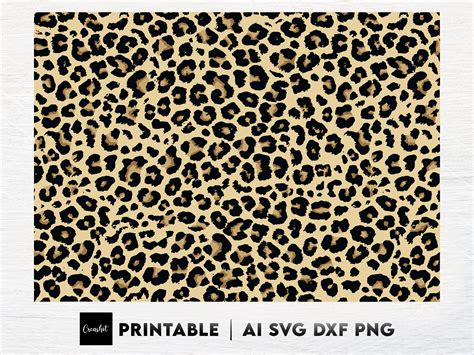 Leopard Print Pattern Svg Leopard Pattern Svg Repeating Etsy