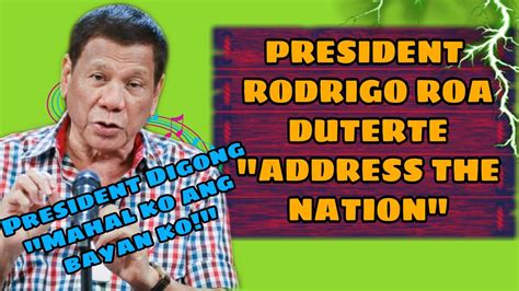 President Duterte Address The Nation For Ecq Extension Aired April 24
