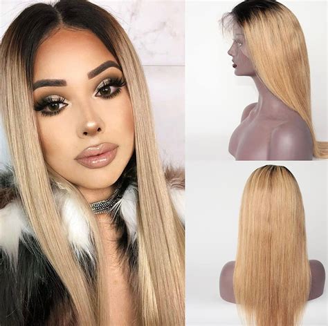 Silky Straight 1b 613 Lace Front Wig Luxehairboutique