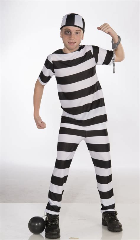 Kids Jail Bird Convict Costume Halloween Costumes 4u Kids Costumes