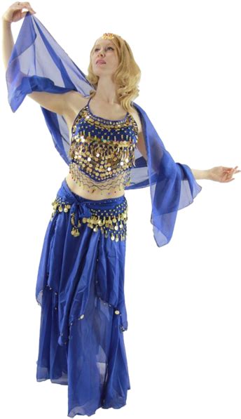 Download Belly Dance Costume 5 Piece Set Gypsy Genie Costume Png
