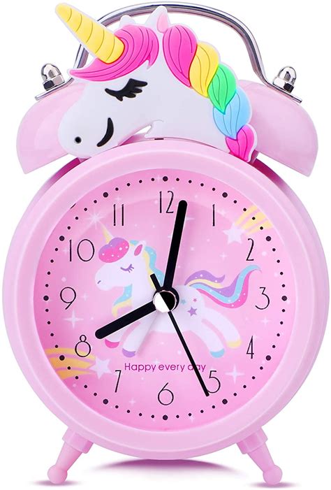 Unicorn Kids Alarm Clock For Kids Girls Cute Bedroom Decoration Clock