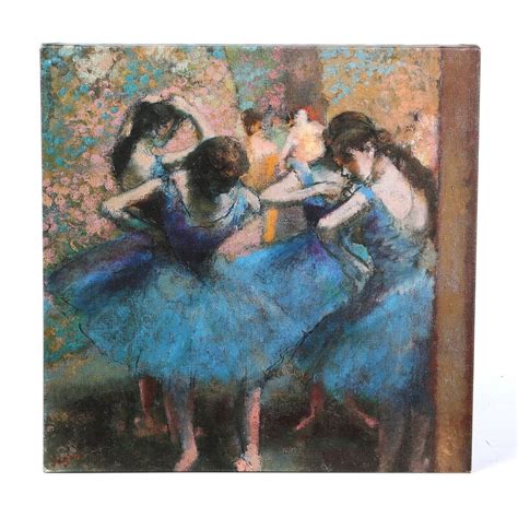 Dancers In Blue 1890 By Edgar Degas Painting Print On Wrapped Canvas