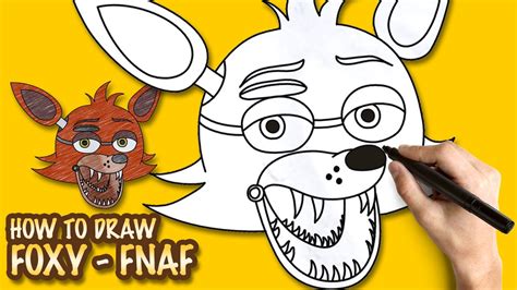 How To Draw Foxy Fnaf Easy Step By Step Drawing Lessons Youtube
