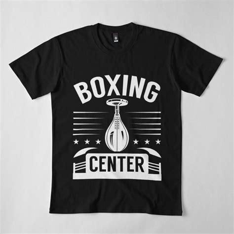 buy men premium cotton harajuku t shirt boxing center print tees funny style round neck cotton