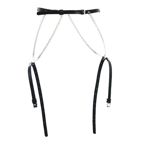sexy women leather garter body harness belt strap waist leg thigh suspenders us ebay