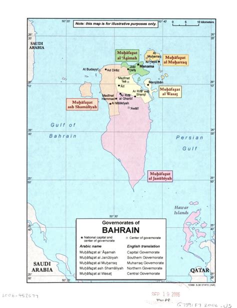 Governorates Of Bahrain Library Of Congress