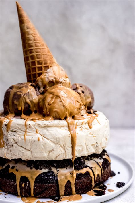 Chocolate Peanut Butter Ice Cream Cake Sweet Tooth Girl