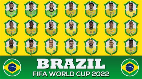 Brazil 26 Man Squad Fifa World Cup 2022 Qualifiers January Matches Vs