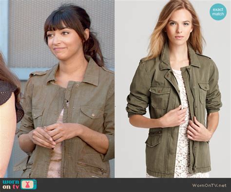 Wornontv Ceces Army Jacket On New Girl Hannah Simone Clothes And Wardrobe From Tv