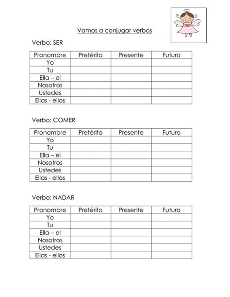 Ejercicios De Verbos Para Segundo Grado De Primaria V