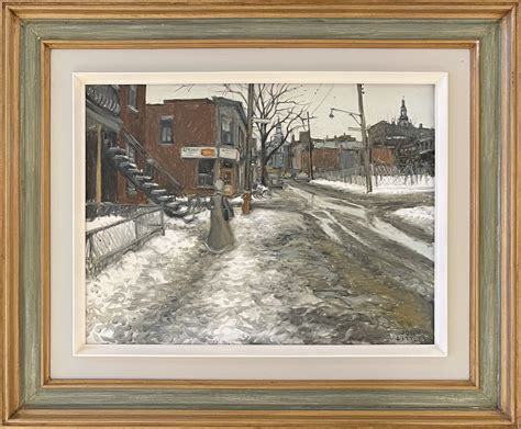 John Little Rue Pontiac Coin Bienville Montreal 1973 Œuvres Dart