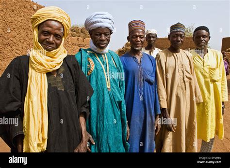Niger Central Niger Tahoa Portrait Of Senior Man Wearing Traditional