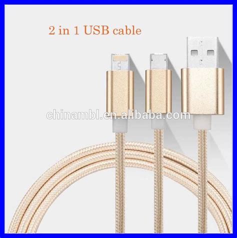 2 In 1 Usb Charging Cable For Mobile Phoneusb Cable For Iphone 66s