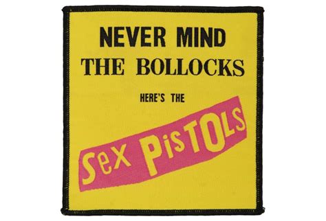 Sex Pistols Never Mind The Bollocks Woven Patch