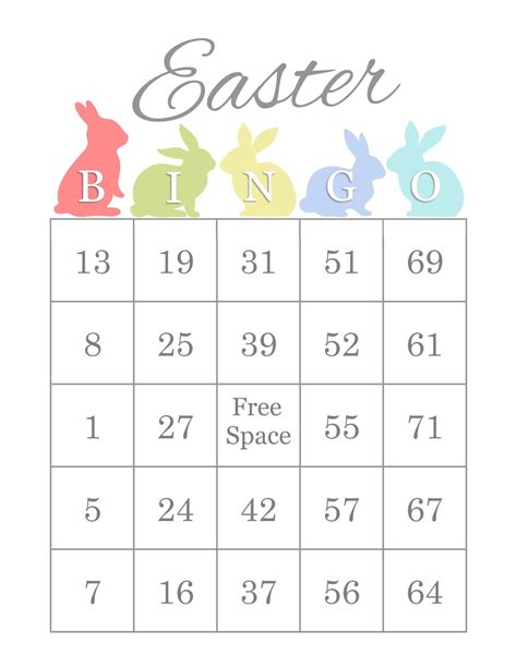 Easter Bingo Cards 200 Cards 1 Per Page 75 Call Instant Etsy Easter