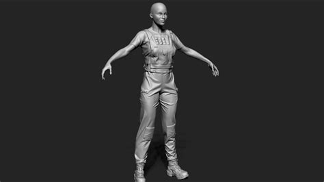 Female High Poly 3d Model Preview YouTube