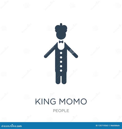 King Momo Icon In Trendy Design Style King Momo Icon Isolated On White