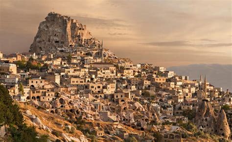 The Towering Town Of Uchisar Rock Castle Cappadocia
