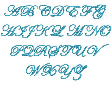 Edwardian Script Embroidery Font Edwardian Script Font Etsy