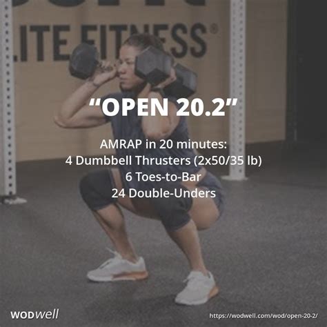 Open 202 Workout 2020 Crossfit Open Wod 2 Wodwell Crossfit