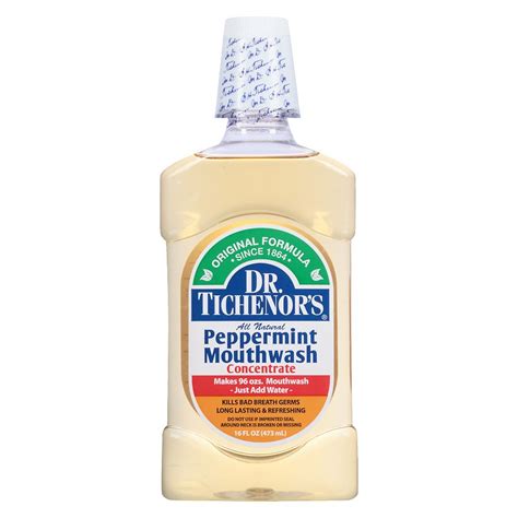 Dr Tichenors Mouthwash Concentrate And First Aid Antiseptic Peppermint