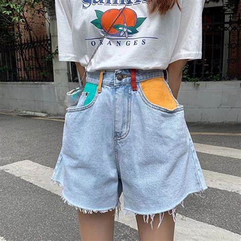 Artsy Denim Shorts | Retro outfits, Cool outfits, Artsy aesthetic clothes