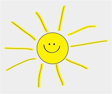 Sun Smiley Face Clipart Sunshine Clip Art Black Background
