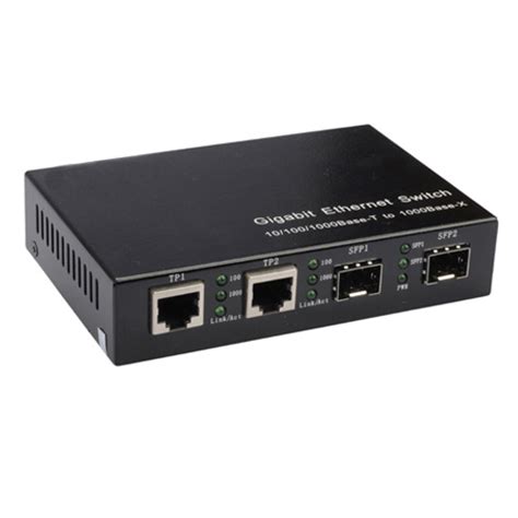 Gigabit Ethernet 4 Port Switch With 2 Sfp Slot And 2 Rj45 Port