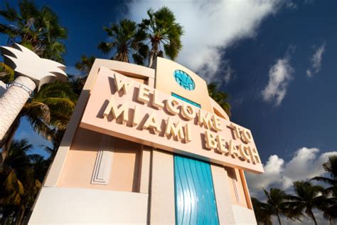 Welcome To Miami Beach Florida Stock Photo Download Image Now Istock