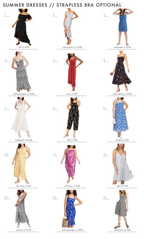 Our Favorite Summer Dresses Right Now Organized By Bra Type Summer