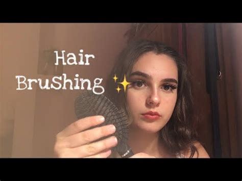 ASMR Hair Play Brushing Scalp Massage Hair Cutting Whispered