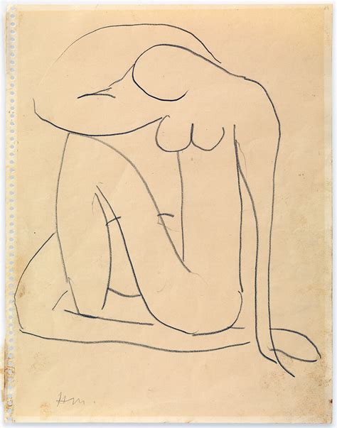 Henri Matisse Studio Per Blue Nude C Matita Su Carta Cm X