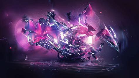 Futuristic Abstract Purple 1440p Wallpaper Pixelz