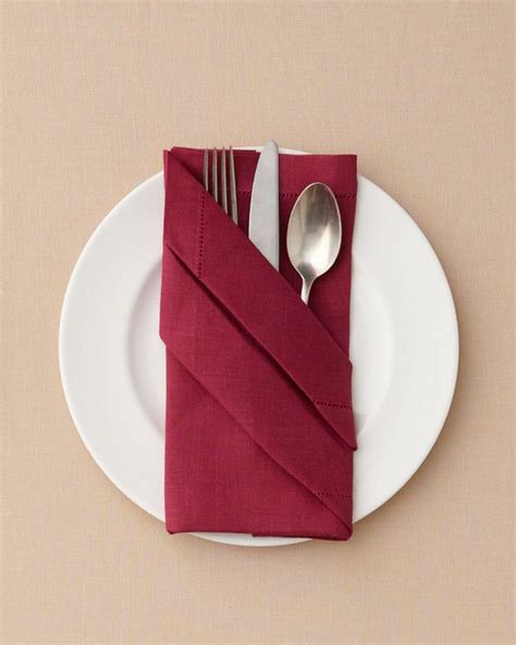 A Super Chic Idea For Stowing A Fork Knife And More Wedding Napkin