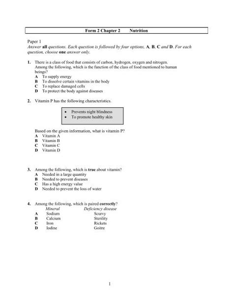 Science Form 1 Exam Paper Kssm Liam Hodges