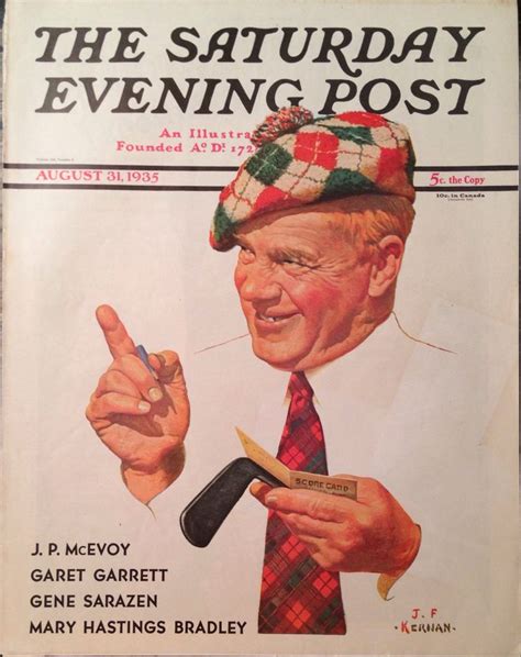 The Saturday Evening Post Cover With An Older Man Pointing At Something In His Right Hand