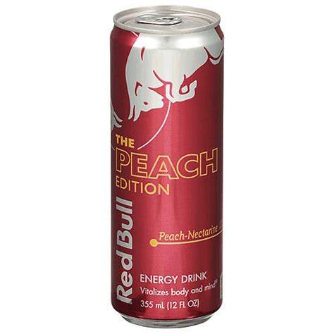 Red Bull Energy Drink Peach Nectarine 12 Fl Oz Beverages Carlie C S