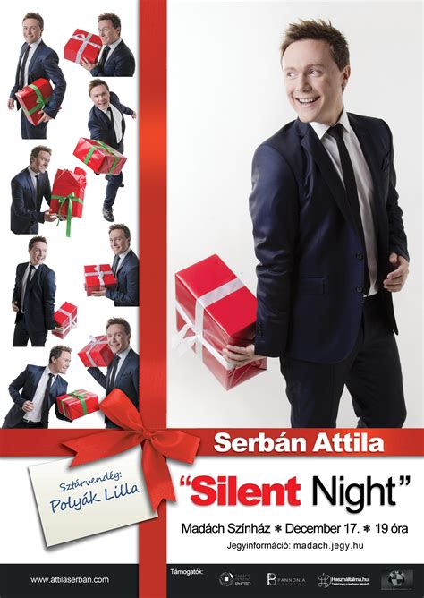 Jun 29, 2021 · jézus tanítványát, júdást ezúttal serbán attila alakítja, míg pilátusként sasvári sándor tér vissza szegedre. SERBÁN ATTILA "SILENT NIGHT" - | Jegy.hu